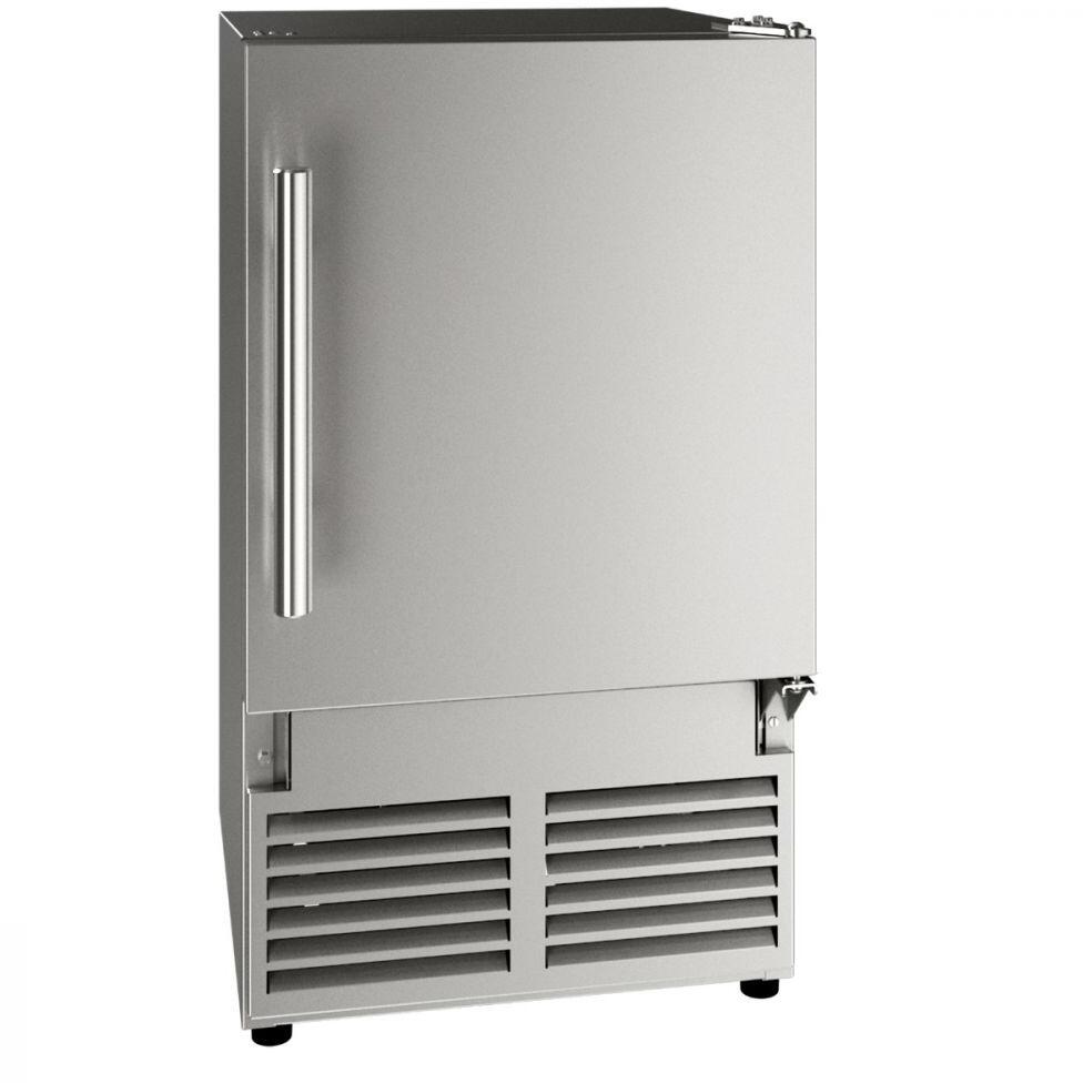 Main Image, UACR014-SS01A 14&quot; ADA Collection Crescent Ice Maker with 23 lbs. Daily Ice Production, 12 lbs. Storage Capacity, Reversible Hinge and 115 Volts in Stainless Steel