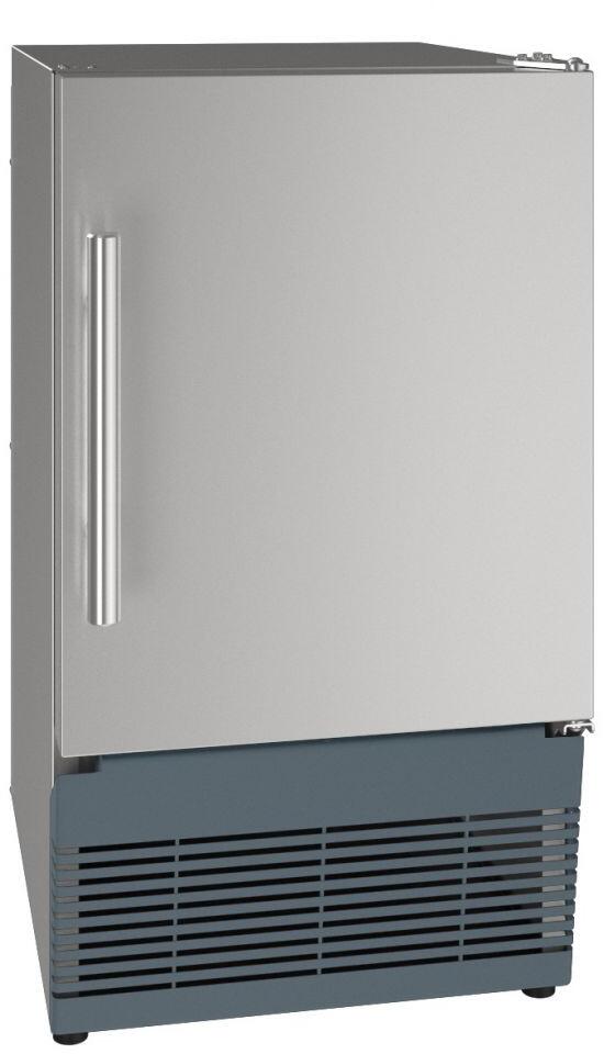 Main Image, UACR015-SS01A 15&quot; ADA Collection Crescent Ice Maker with 25 lbs. Daily Ice Production, 25 lbs. Storage Capacity, No Drain Required, Reversible Hinge and 115 Volts in Stainless Steel
