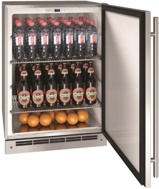 Interior View, UOKR124-SS01A 24&quot; Outdoor Series Keg Refrigerator with 5.5 cu. ft. Capacity, LED Lighting, Convection Cooling System, in Stainless Steel, 2