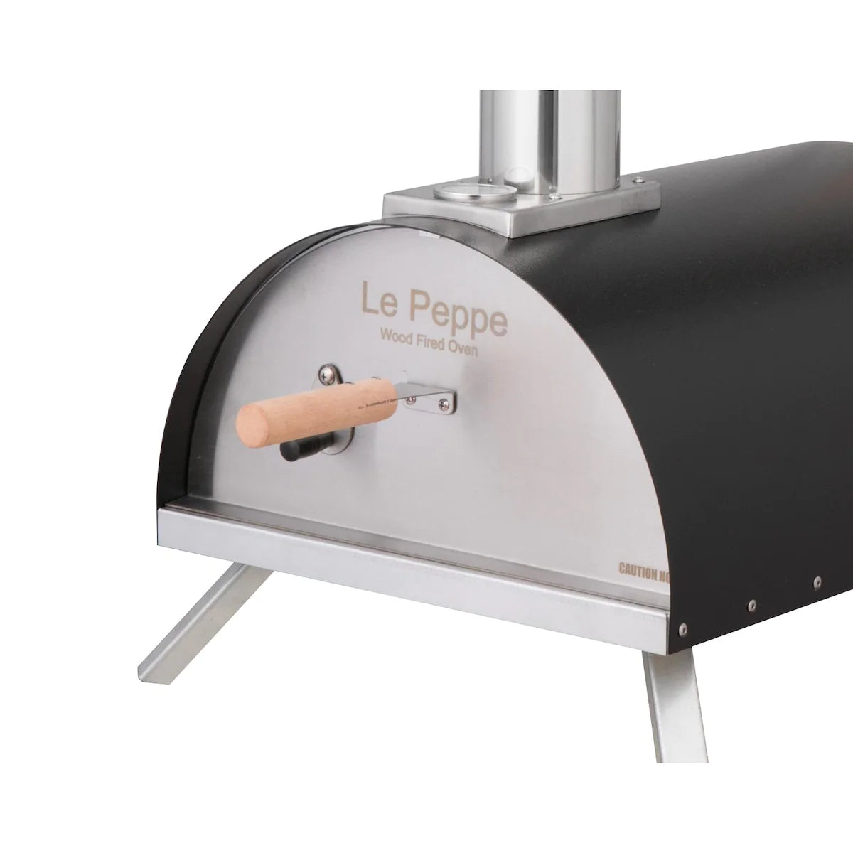 WPPO Le Peppe Portable Wood Fired Pizza Oven with Oven Door in place